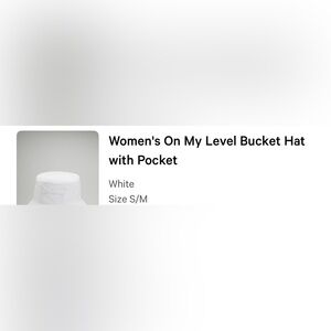 Lululemon white bucket hat